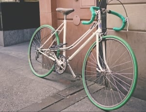 bike, bicycle, wall, street, bicycle, transportation thumbnail