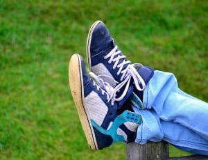 blue high top sneakers thumbnail