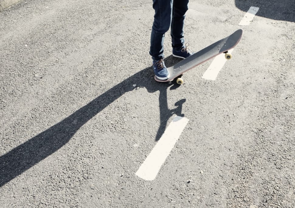 gray skateboard preview