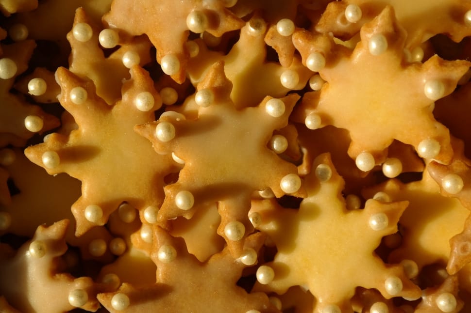 Cookie, Asterisk, Bake, Christmas Time, food and drink, gold colored preview