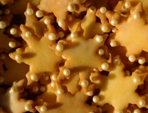 Cookie, Asterisk, Bake, Christmas Time, food and drink, gold colored thumbnail