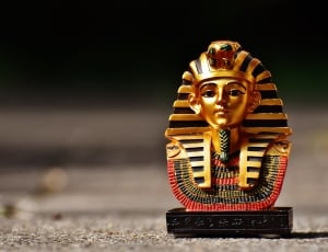 brass and black egyptian figure thumbnail