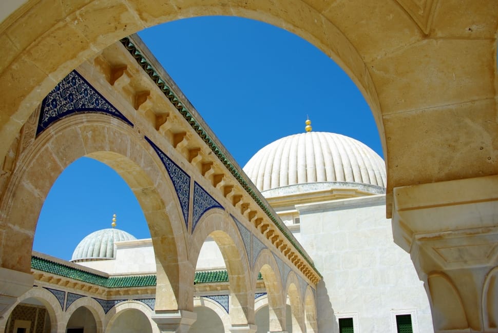 white concrete dome mosque preview