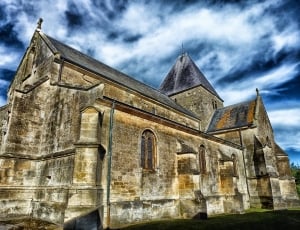 Church, Ardennes, Building, France, cloud - sky, history thumbnail