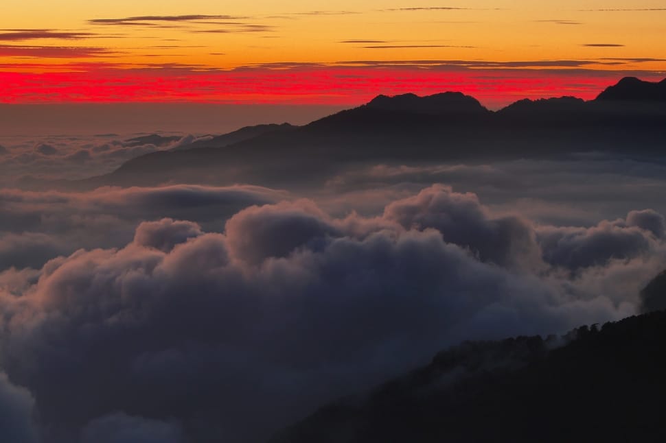 Hehuanshan, Taiwan, cloud, sunset preview