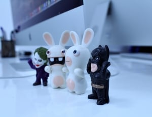 joker,batman and two rabbits collectible figures thumbnail