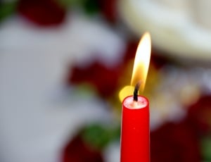 Candle, Candles, Light, Wax Candle, Wax, flame, red thumbnail