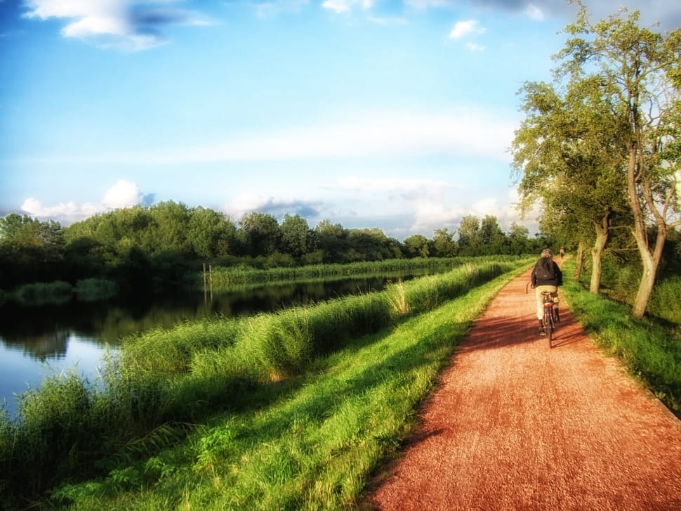 Park, Path, Clouds, Sky, Trail, Lane, agriculture, rural scene preview