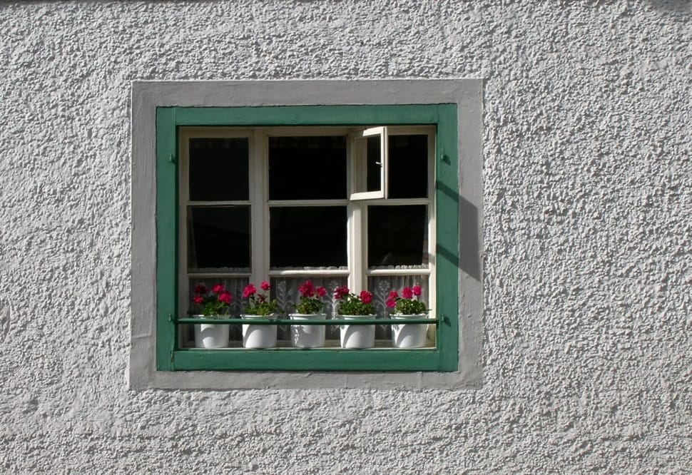 white and green window panel preview