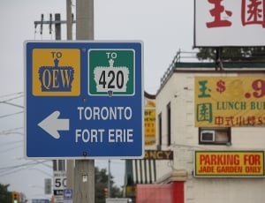 toronto fort erie road signage thumbnail