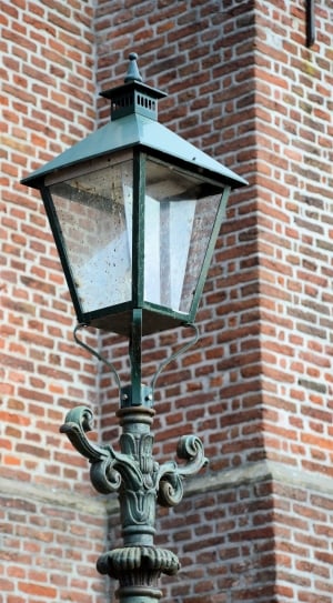 close up photo of black pedestal lamp thumbnail