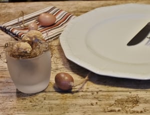 Empty, Cover, Knife, Fork, Plate, table, no people thumbnail