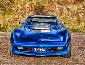 Auto, Car, Corvette Stingray, Automobile, blue, transportation thumbnail