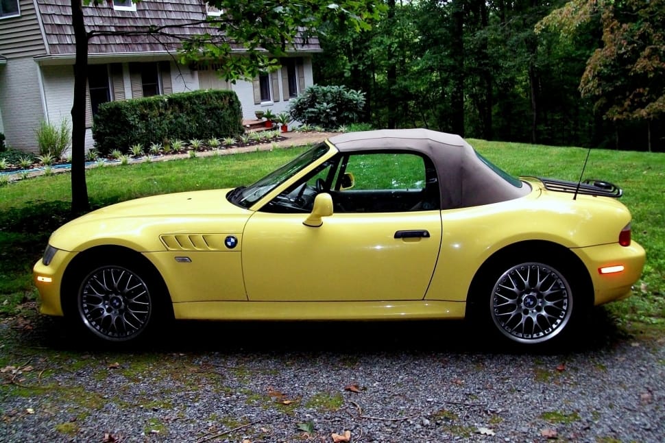 yellow convertible coupe preview