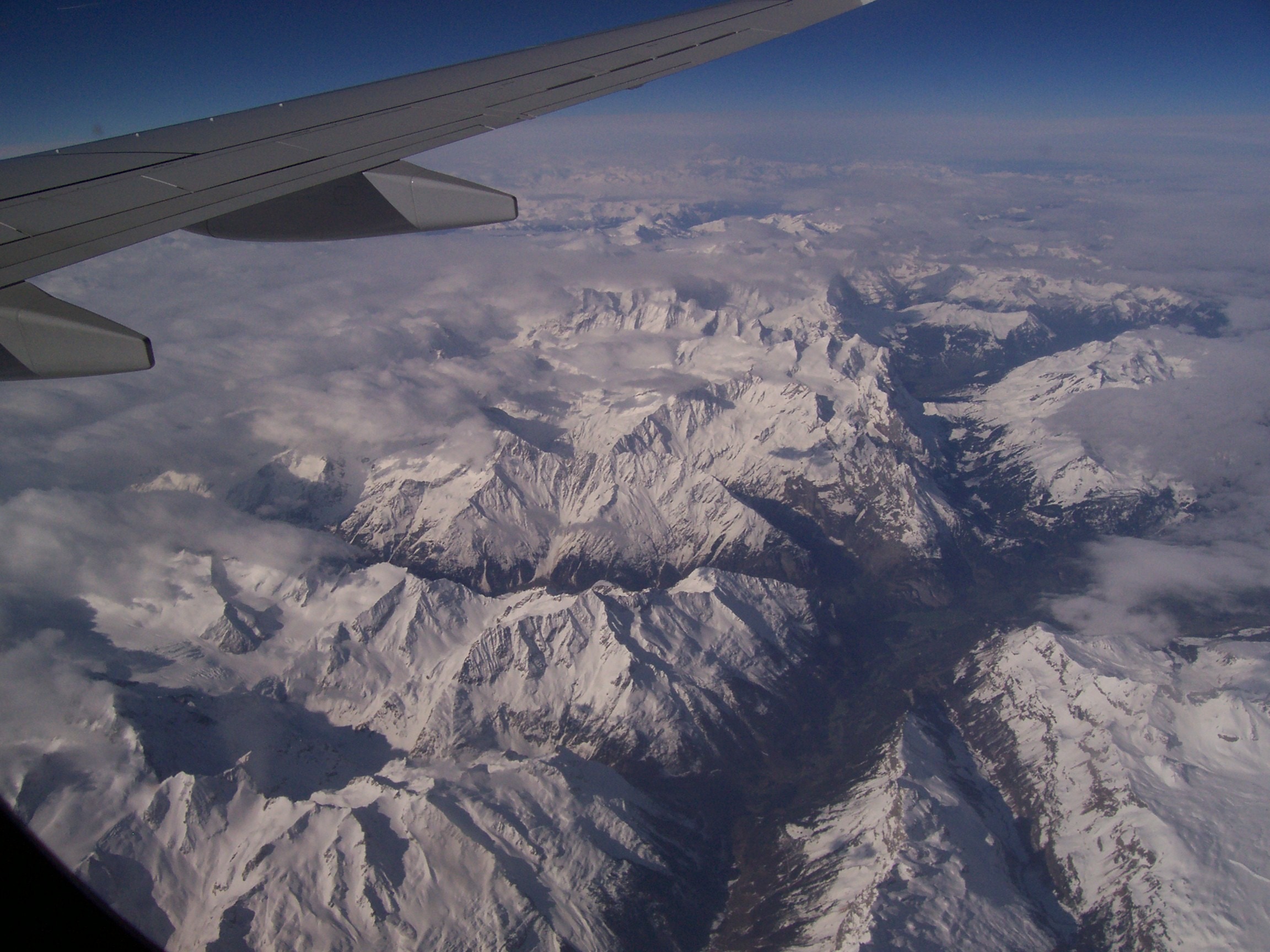 snow capped mountain ranges