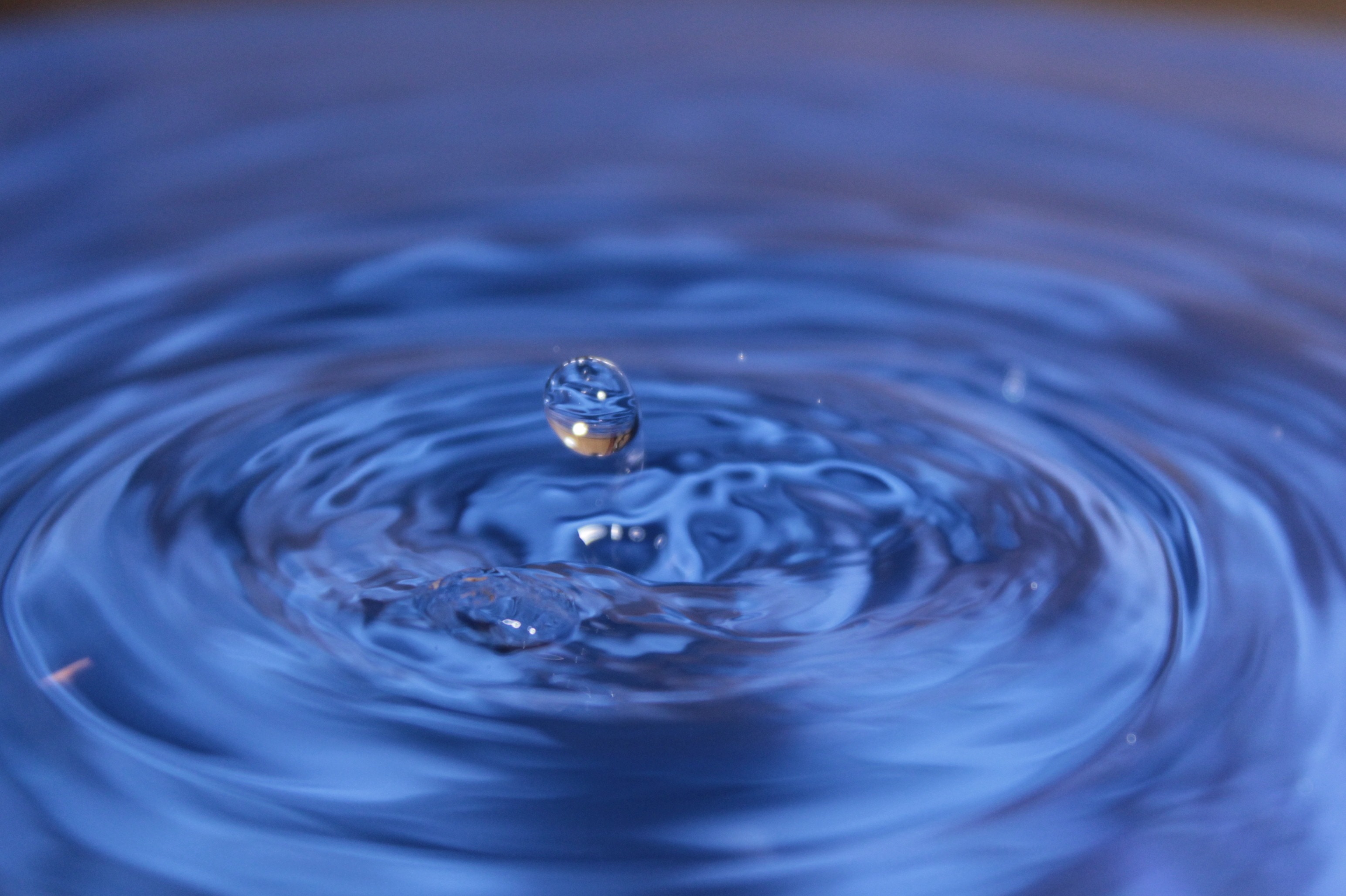 Drip, Liquid, Wave, Water, Blue, rippled, motion
