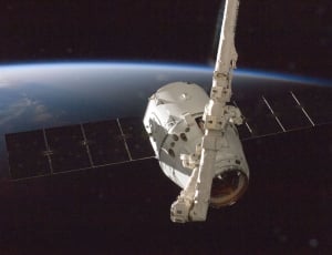 white and black outer space satellite thumbnail
