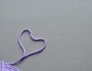 purple rope shaped in heart thumbnail