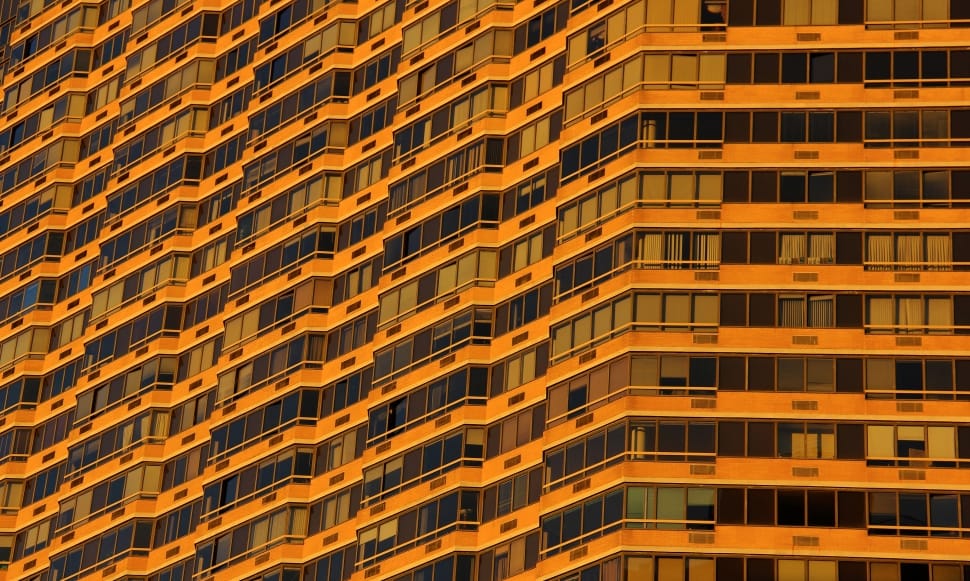 orange glass high raise building preview