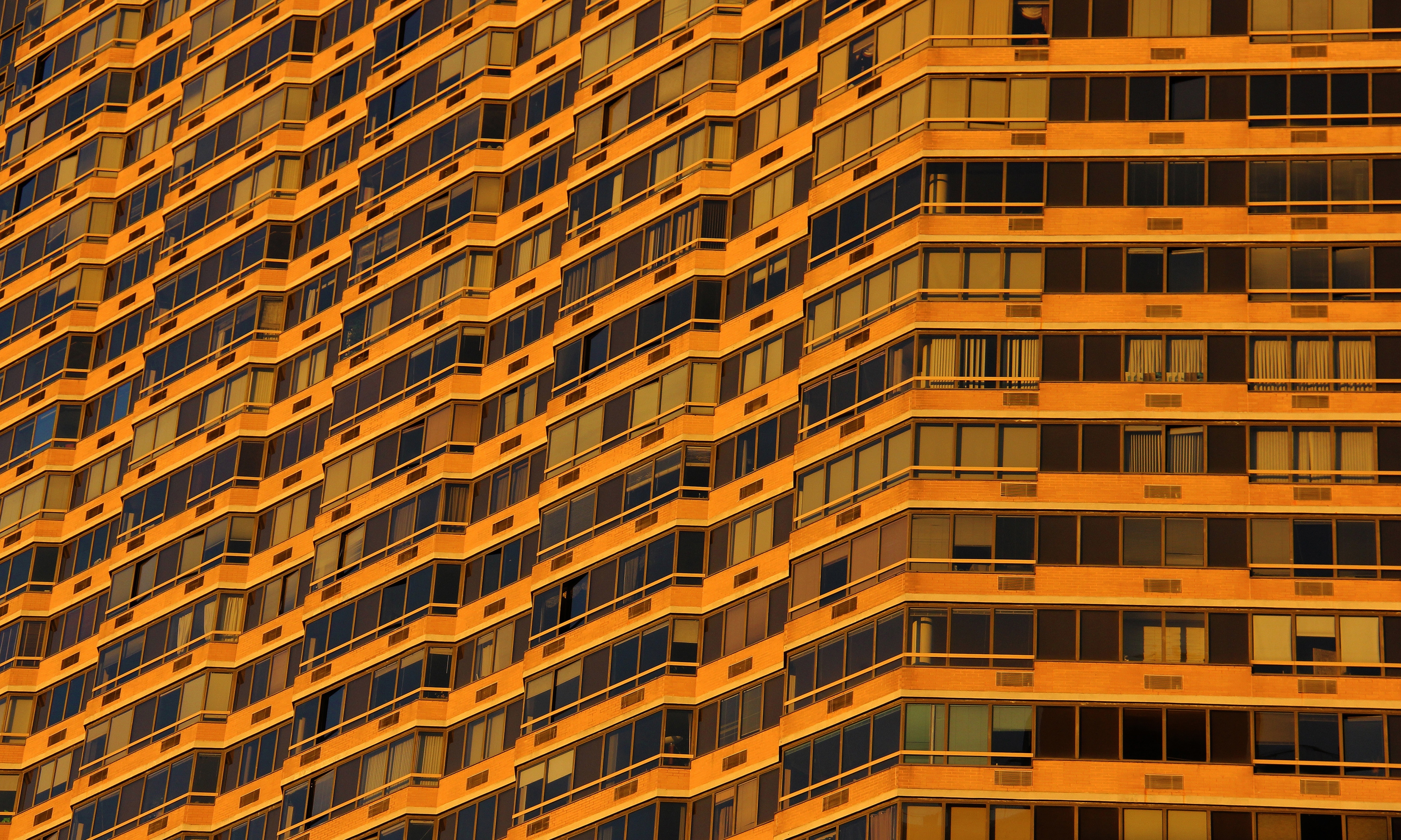 orange glass high raise building