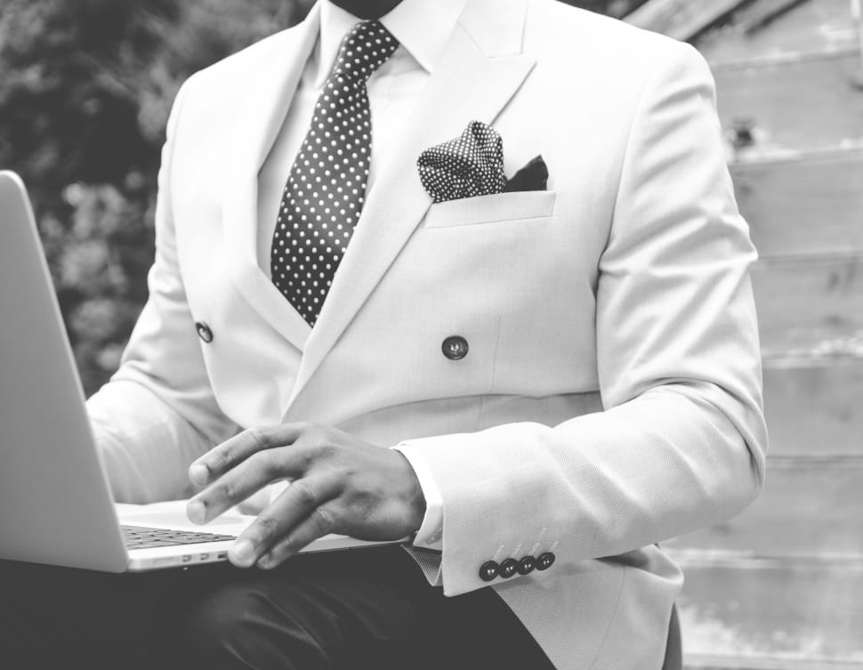 men's suit with necktie preview