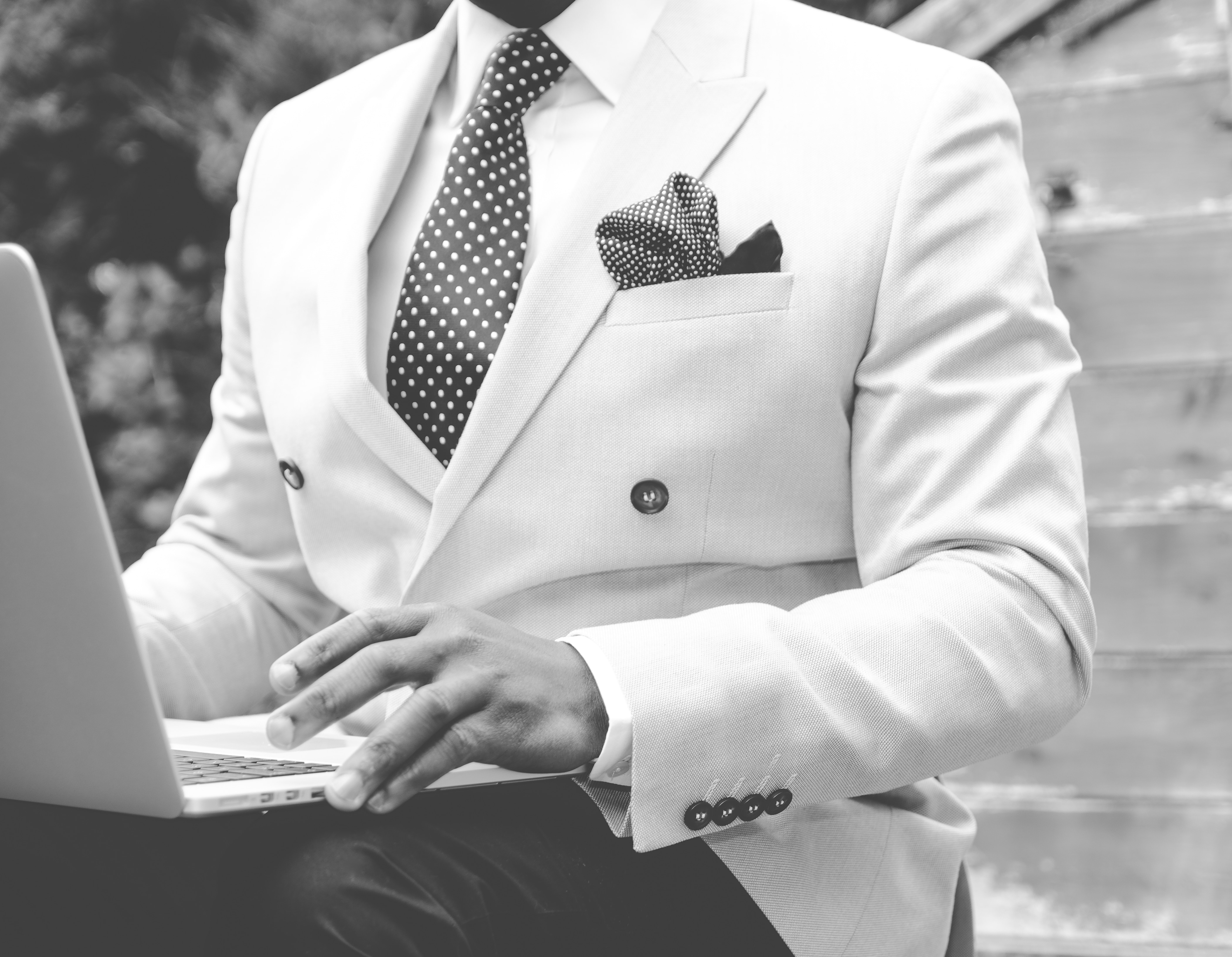 men's suit with necktie
