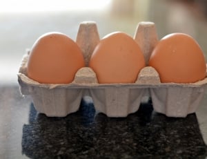 three brown eggs thumbnail