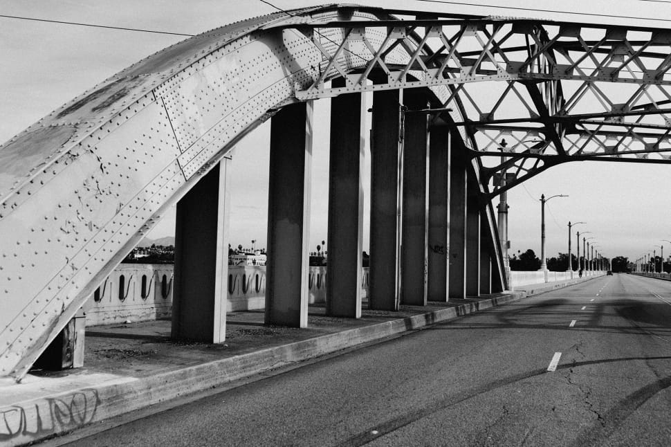 black and white photo of bridge preview