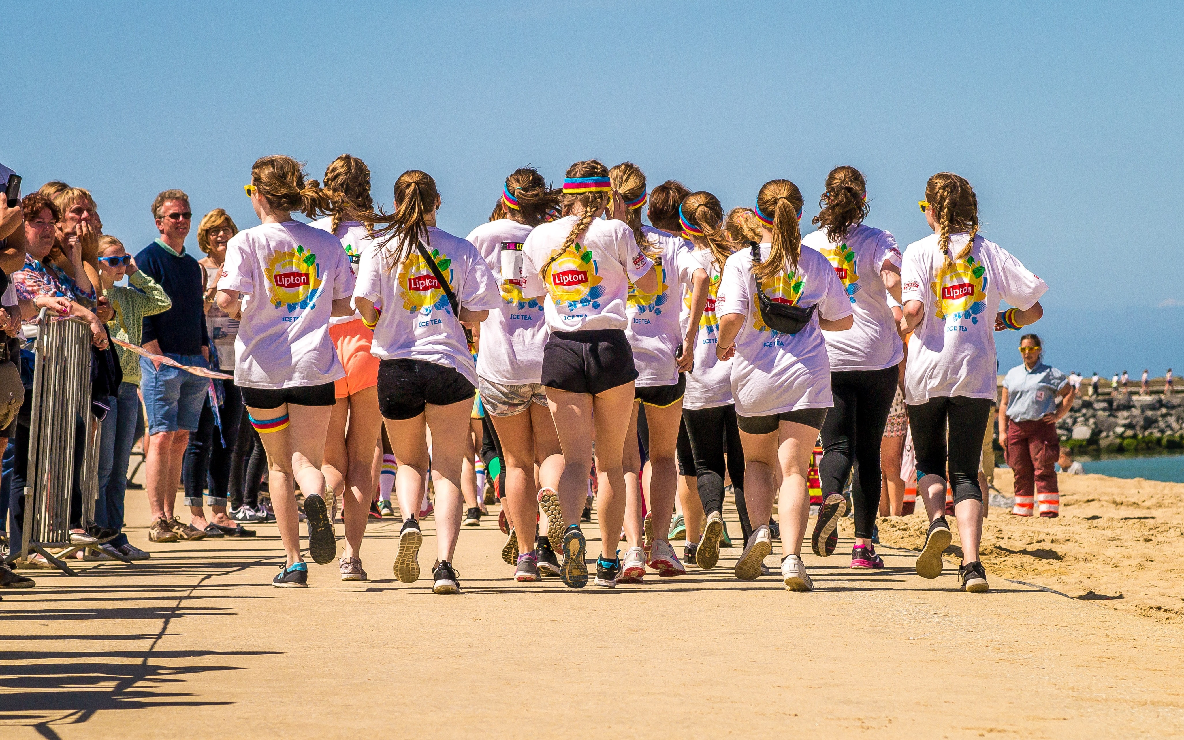 Running, Runners, Beach, Group, Jogging, sport, exercising