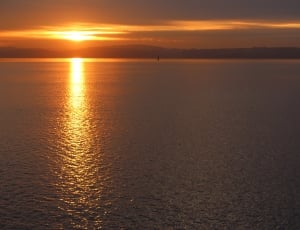ocean during sunset thumbnail