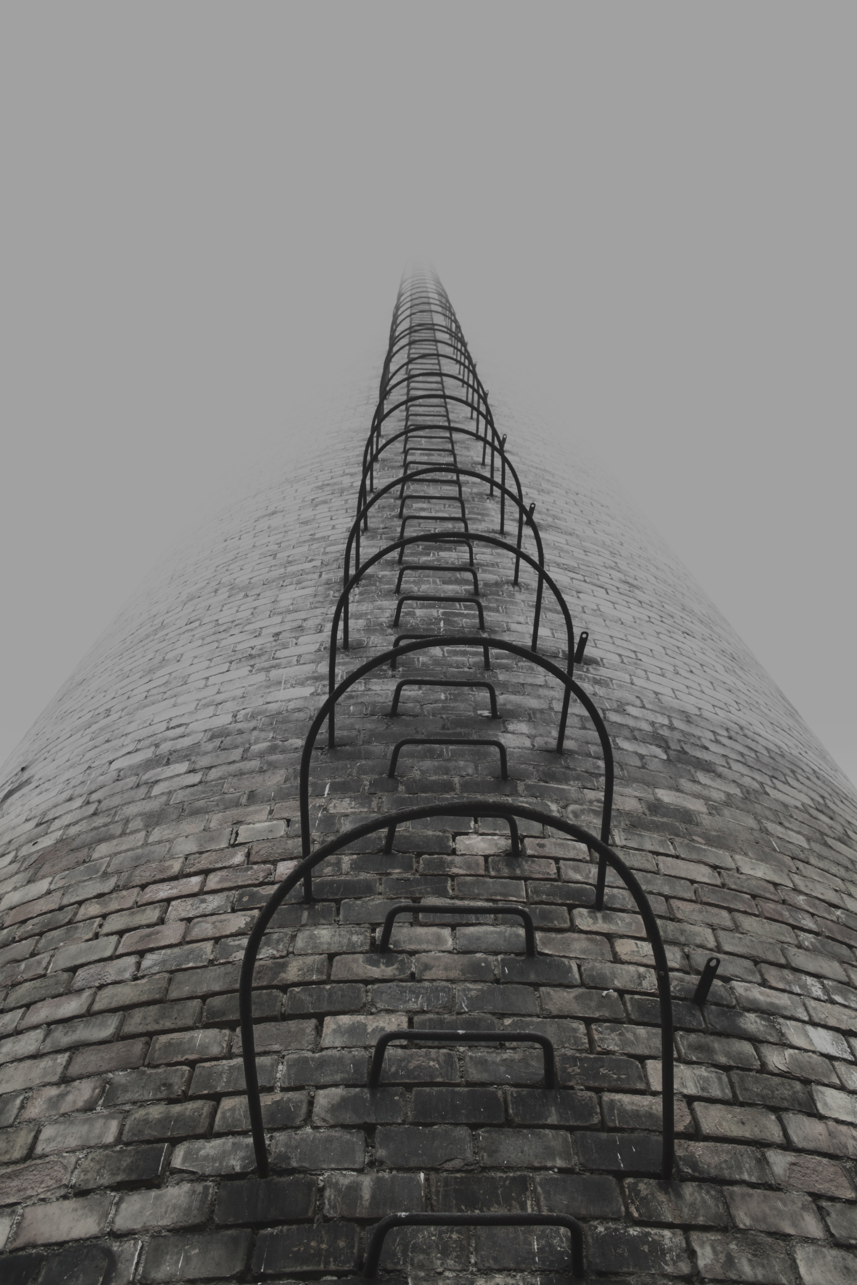 gray tower bricks wall