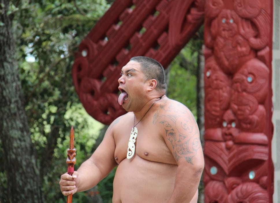 New Zealand, Maori, Man, Making A Face, only men, one man only preview