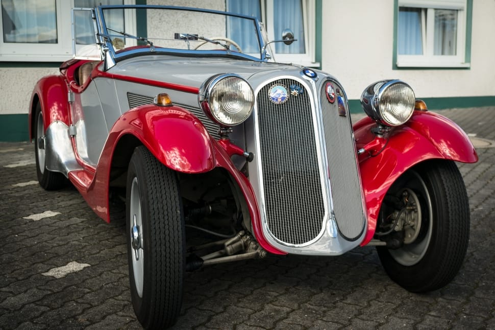 Oldtimer, Classic, Bmw, Auto, Automotive, red, retro styled preview