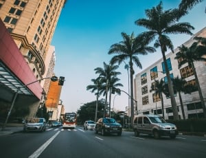 photograph of city streets during sunset thumbnail