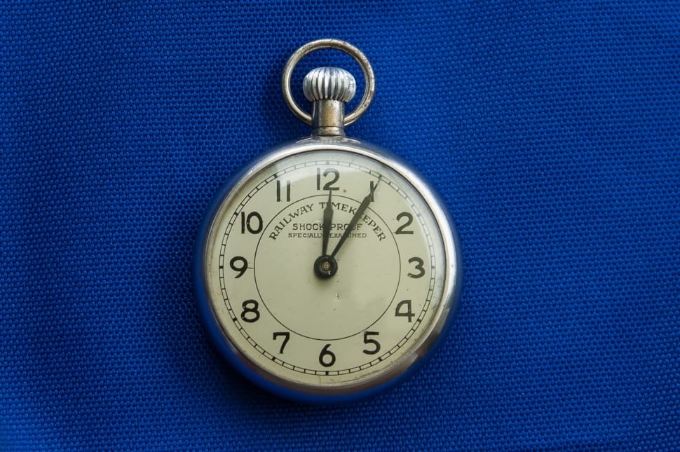 silver pocket watch preview