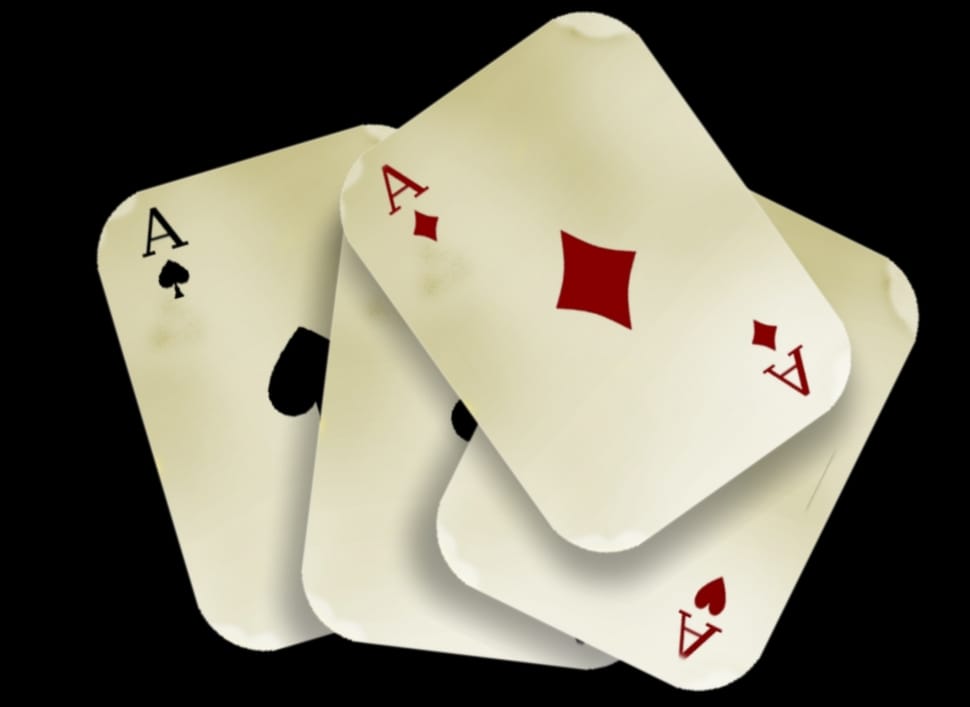 Cards, Play, Aces, Four, Diamonds, Heart, gambling, no people preview