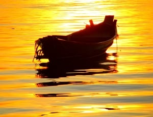 Water, Boat, Sunny, Summer, Sea, Yellow, sea, sunset thumbnail