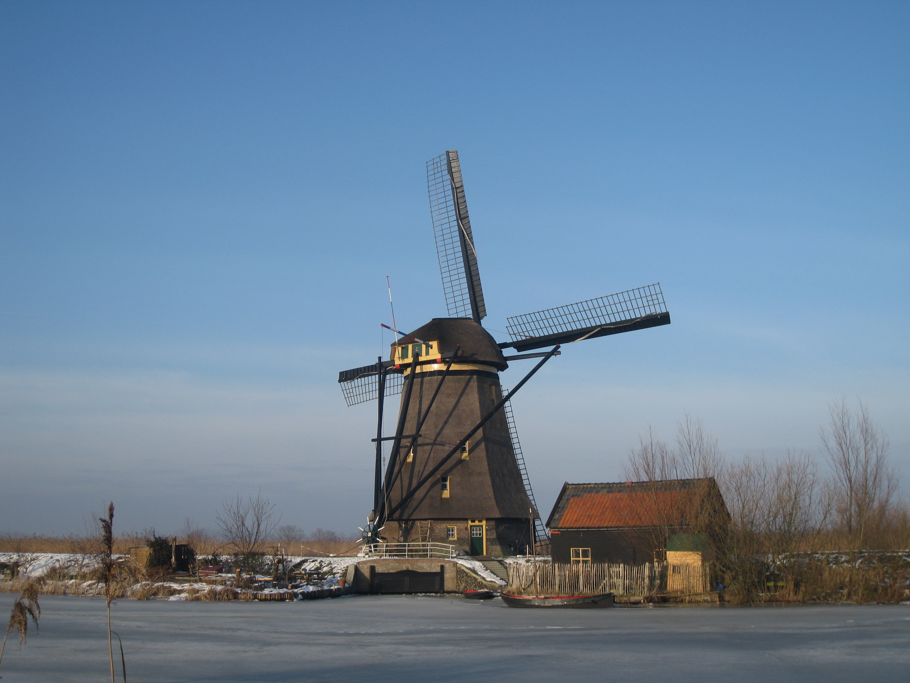 black windmill