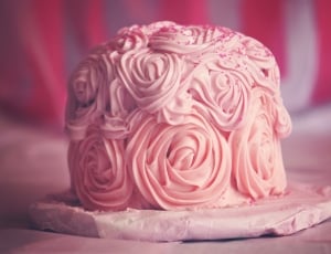 pink cake close up photo thumbnail
