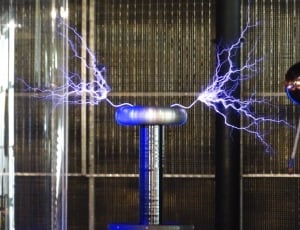 Flash, Experiment, Tesla Coil, illuminated, futuristic thumbnail