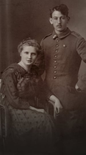 grey scale photo of man and woman thumbnail