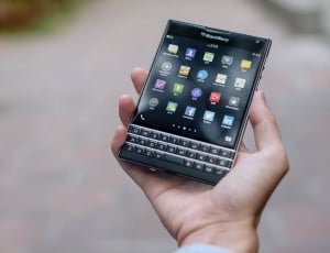 black blackberry smartphone thumbnail