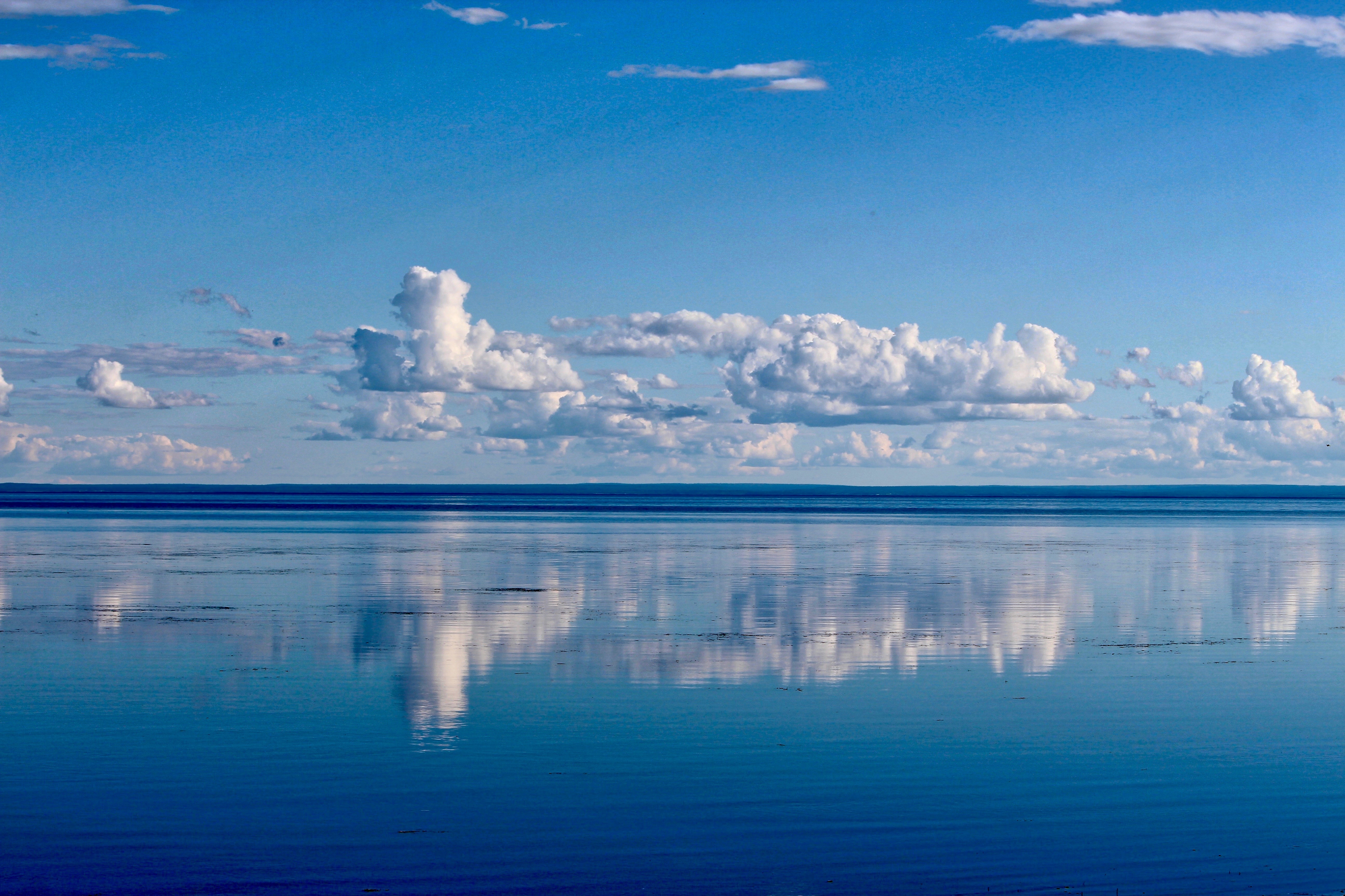 Nature, Bay, Clouds, Sky, Water, Sea, reflection, waterfront