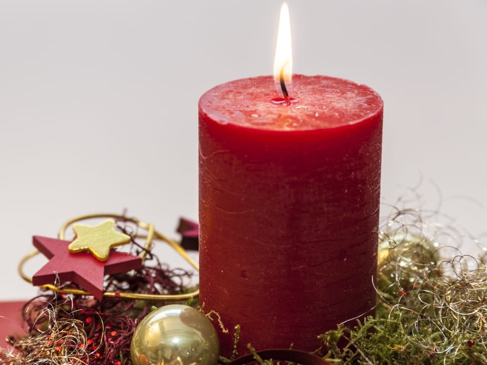 Advent, First Candle, Light, red, studio shot preview