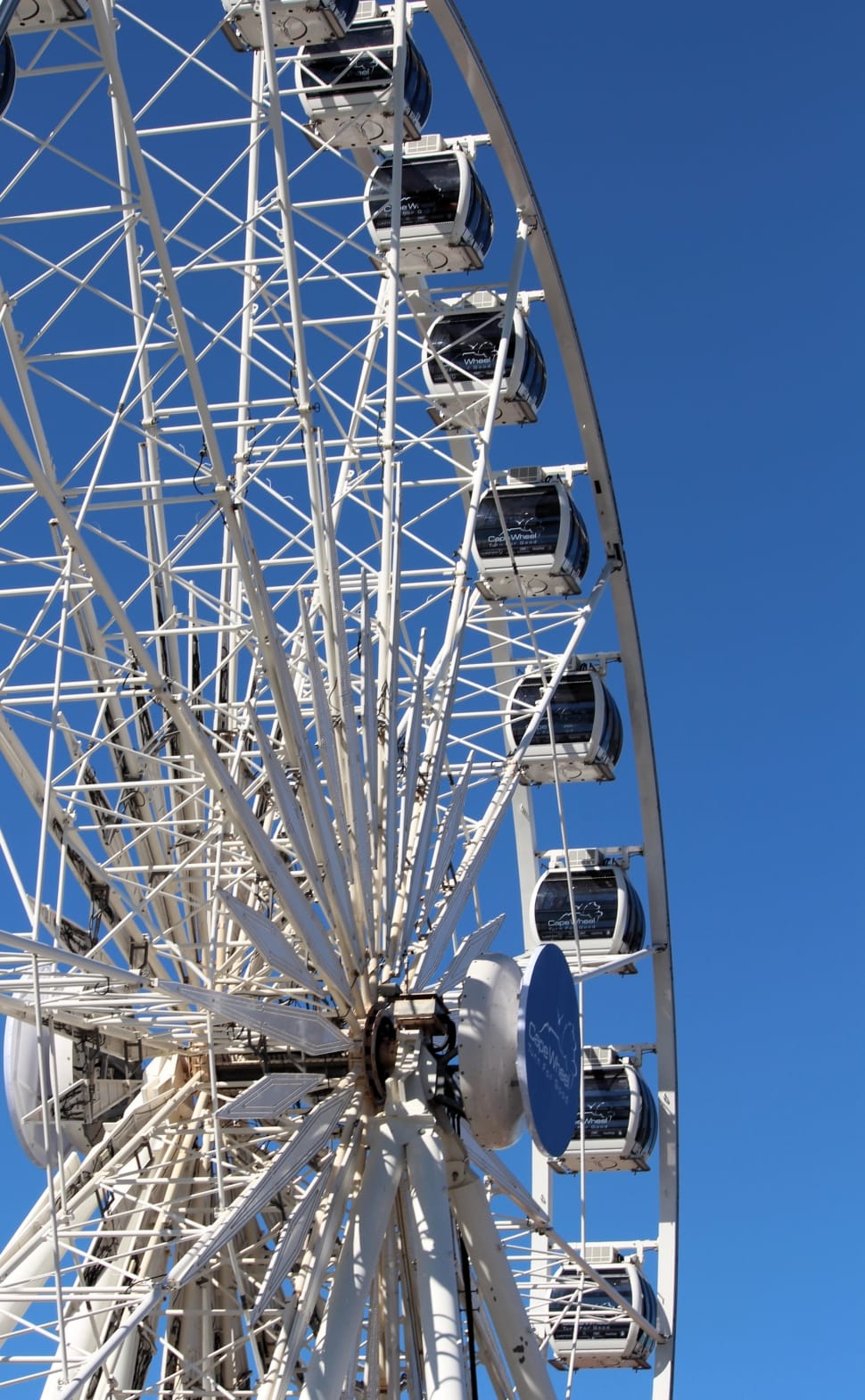 white and black ferris wheel preview