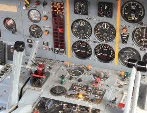 photo of airplane's instrument panel thumbnail
