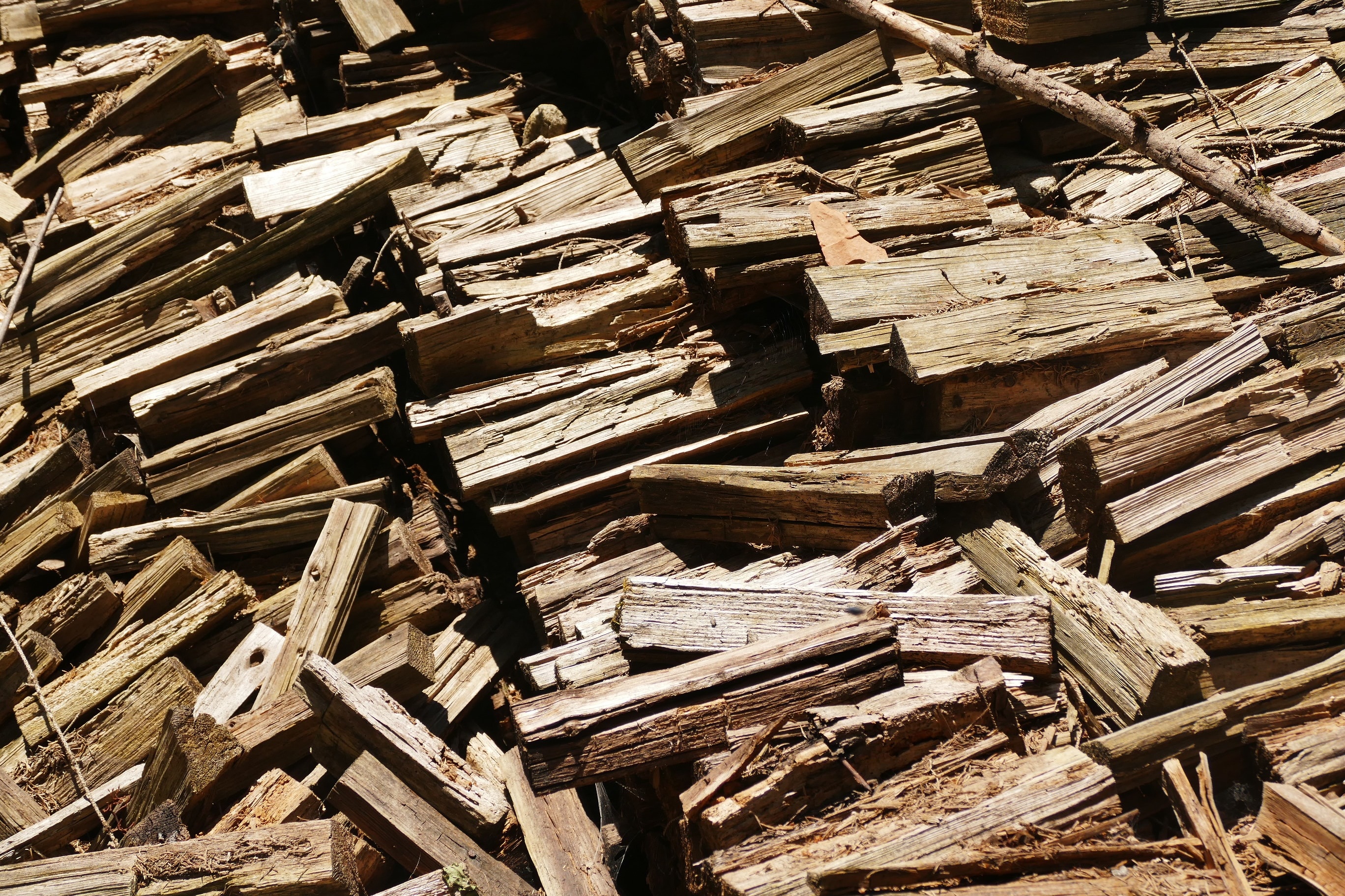 brown wooden firewood lot
