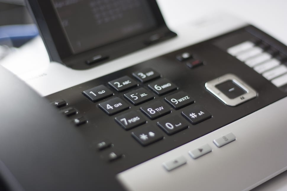 black and gray home telephone preview