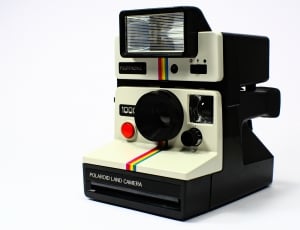 black and white polaroid instant camera thumbnail