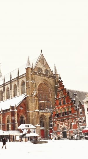 architecture, building, infrastructure, church, snow, winter thumbnail